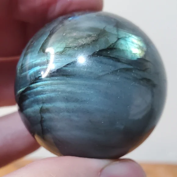 Labradorite Crystal Sphere 41mm - Picture 11 of 13